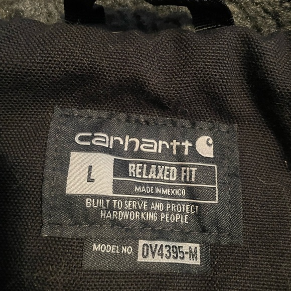 Large black Carhartt Sherpa lined jacket (new with tags.) - Picture 3 of 4